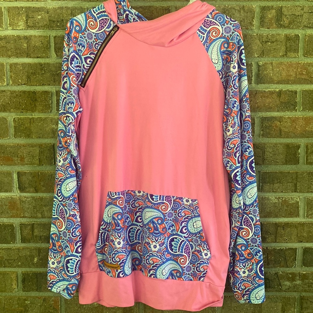 Simply Southern Pink Paisley Hoodie